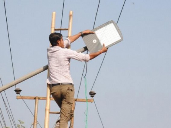 Third phase LED light installation from Motor stand kick starts : Project likely to finish by May Third phase LED light installation from Motor stand kick starts : Project likely to finish by May